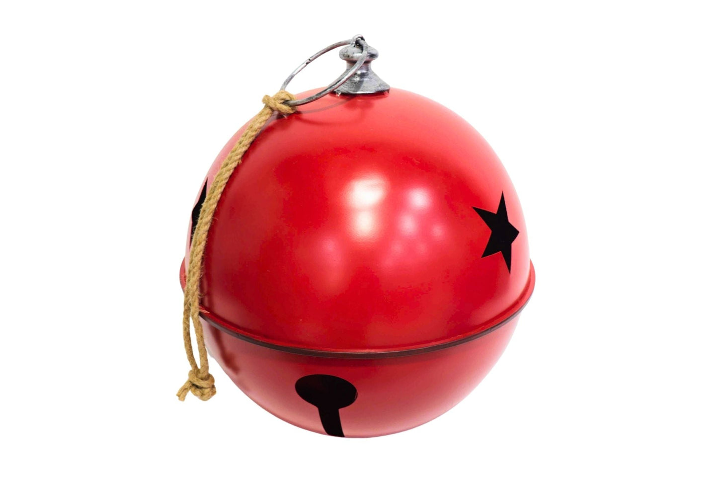 Metal Xmas Bell Red 40x45cm