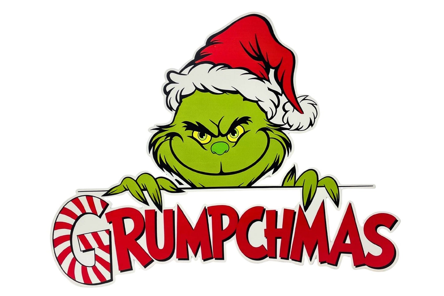 Metal Wall Art Merry Grumpchmas 46x42cm