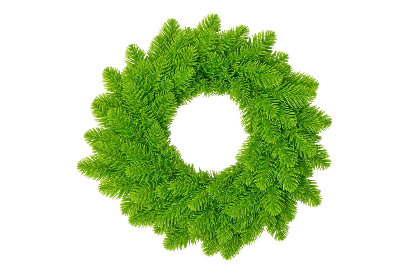 PVC Green Wreath 40cm