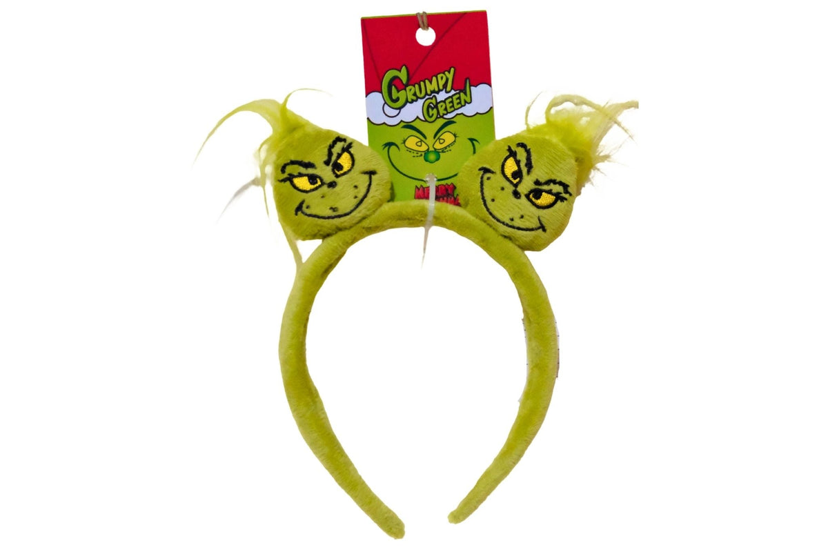 Grumpy Green Headband 18cm