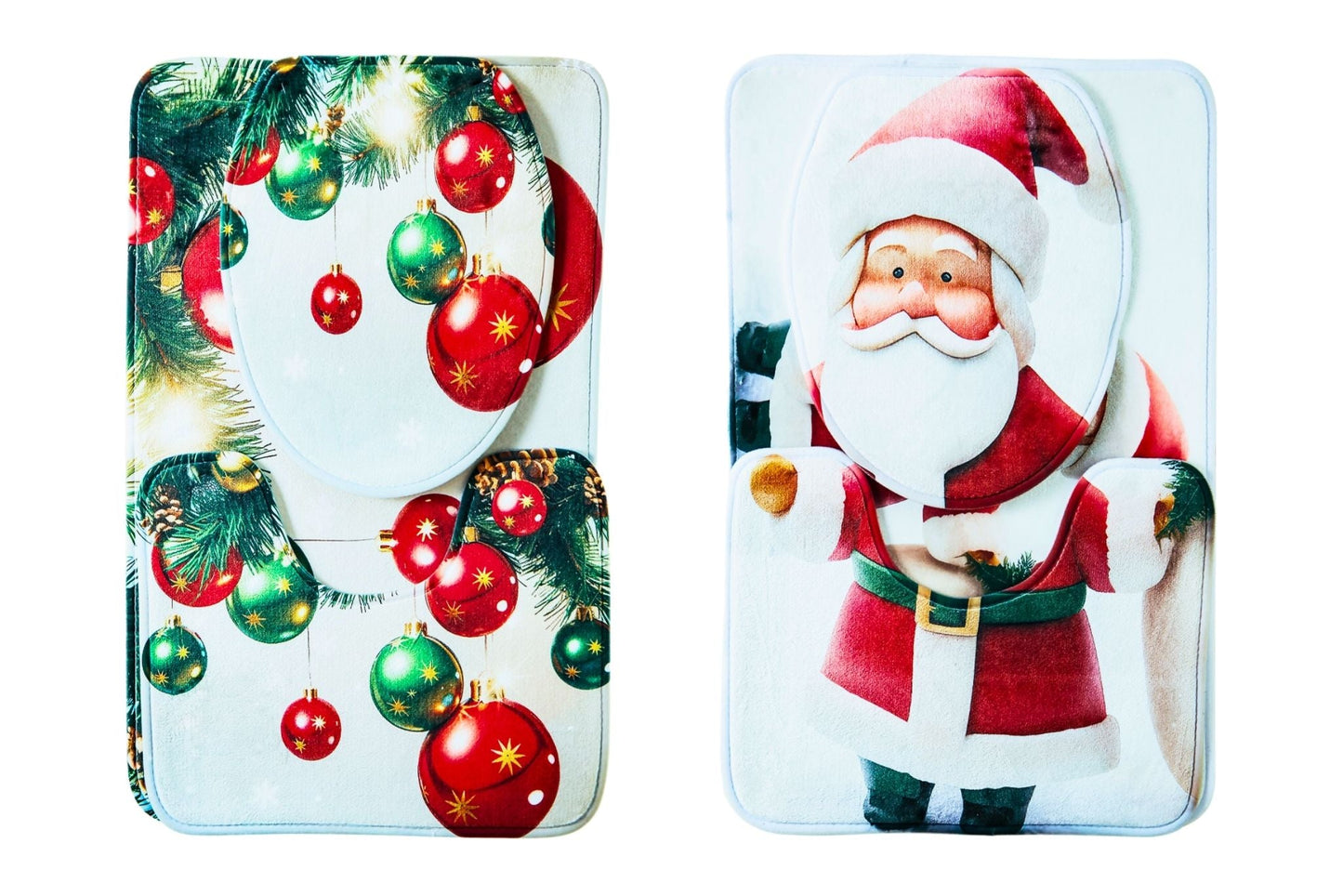 Xmas Bathroom 3pc Set 2 Asstd