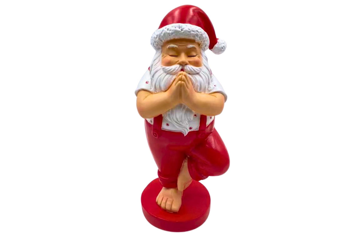 Xmas Yoga Santa 9x8x20.7cm
