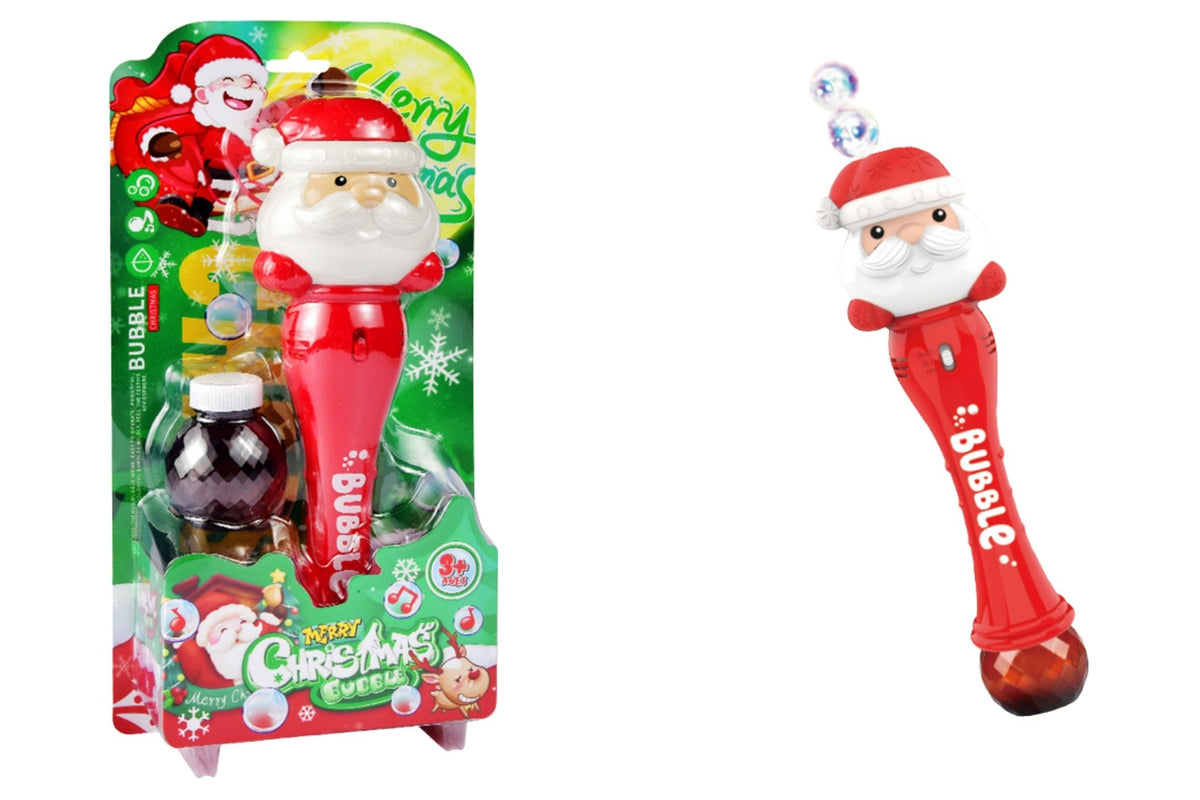 Xmas Bubble Wand w/Light & Music B/O