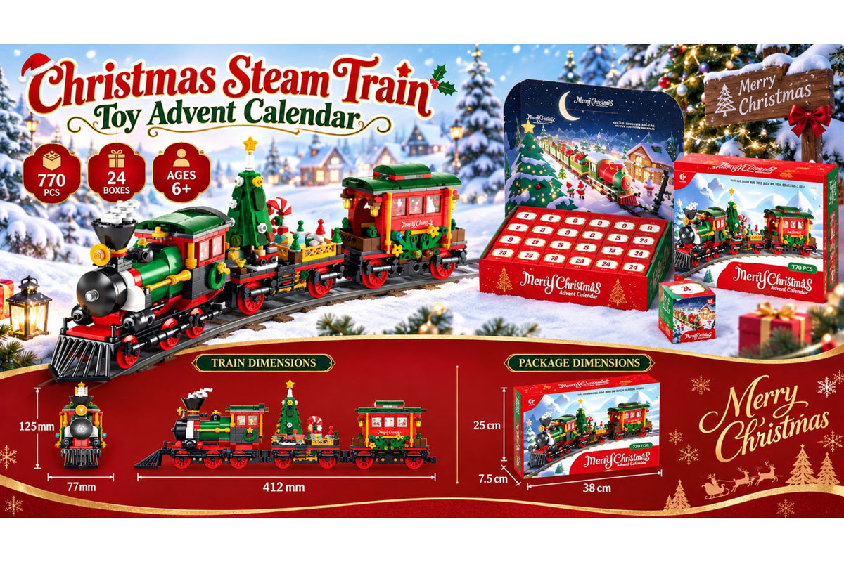 Xmas Steam Train Advent Calendar 770pcs