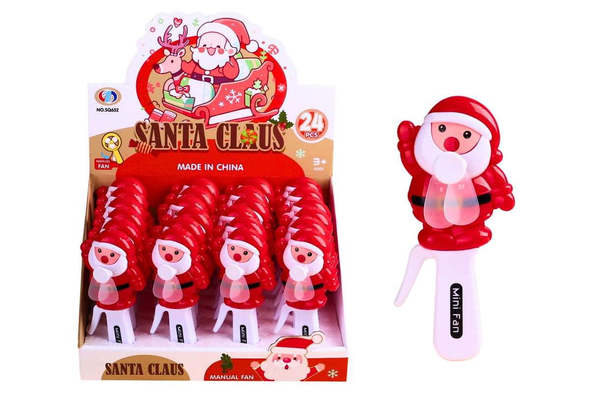 Mini Handheld Fan Xmas Santa PDQ