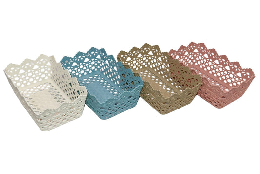 Woven Basket 24.5x15.2x9.2cm