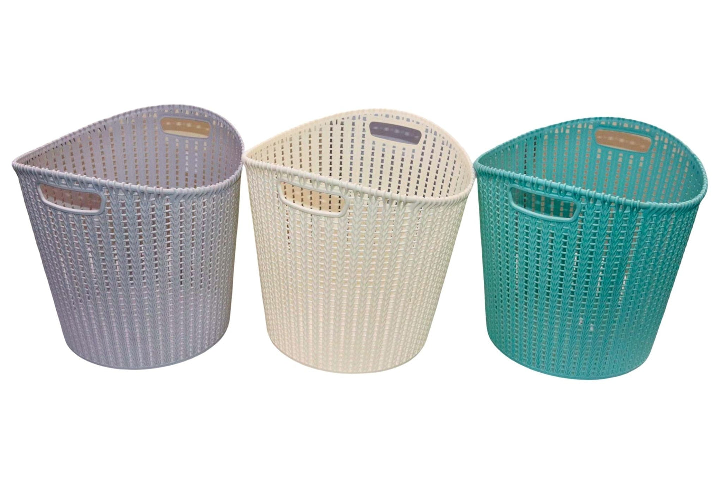 Rattan Laundry Basket 41x36.5x36.5cm 3 Asstd