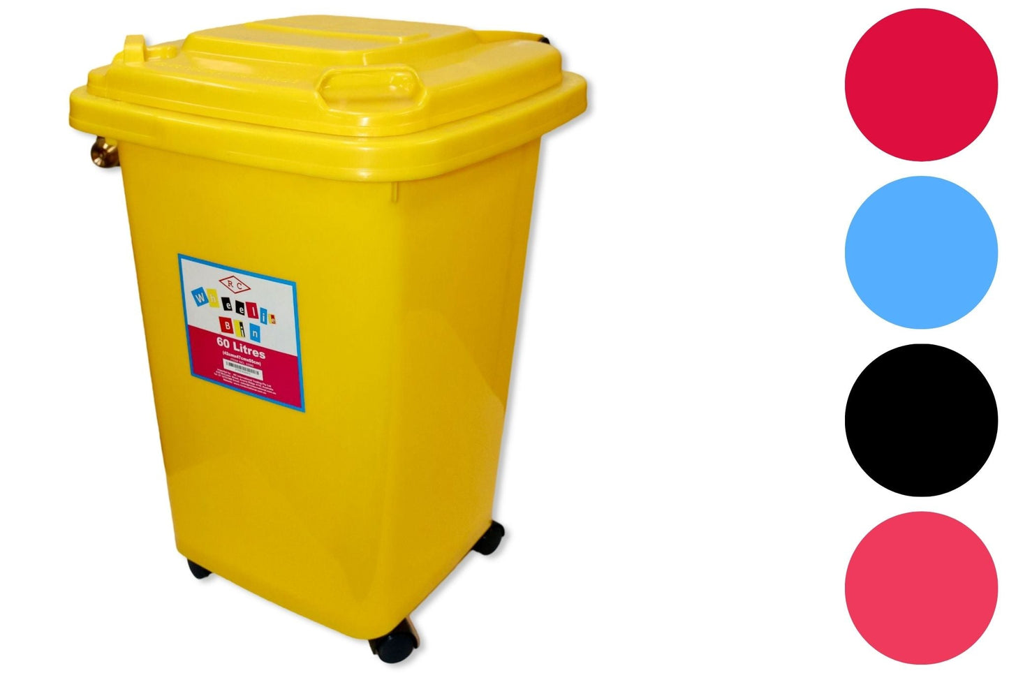 Wheelie Bin 60L 5 Asstd