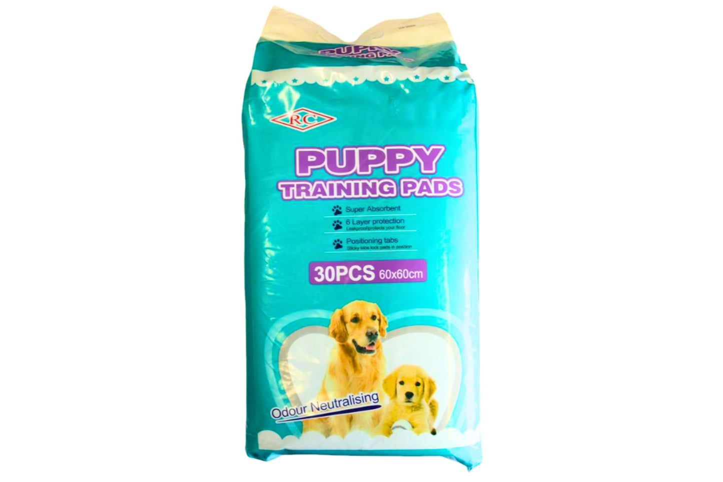 Puppy Training Pads 30pk 60x60cm 6-Layers