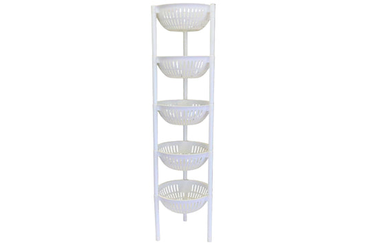 5-Tier Round Mesh Basket 30x108cm