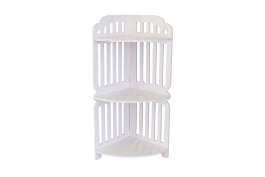 Elegant PVC 3 Tier Shelf 57x22cm