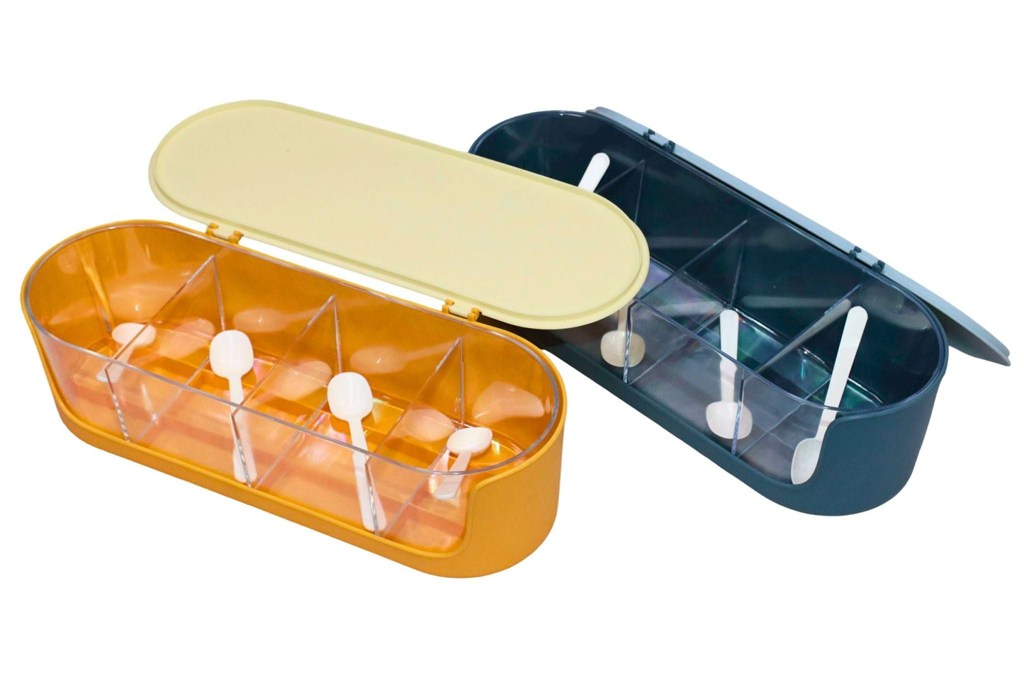 Multi-Compartment Spice Box w/Spoons 28.2x10.4x8.5cm