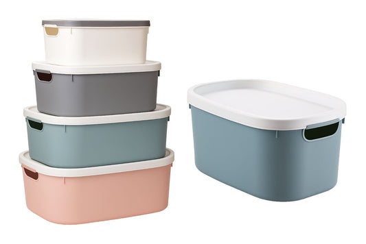 Home Storage Box w/Lid - S 30x20.5x13.5cm