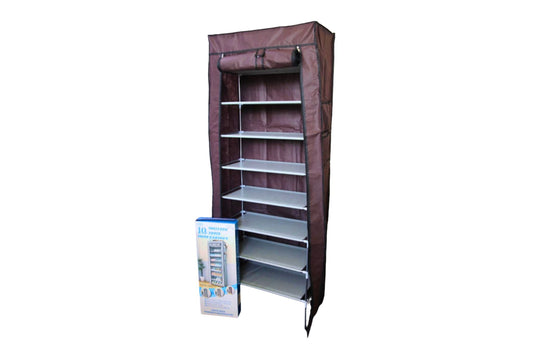 10 Tier Shoe Rack 60x30x160cm