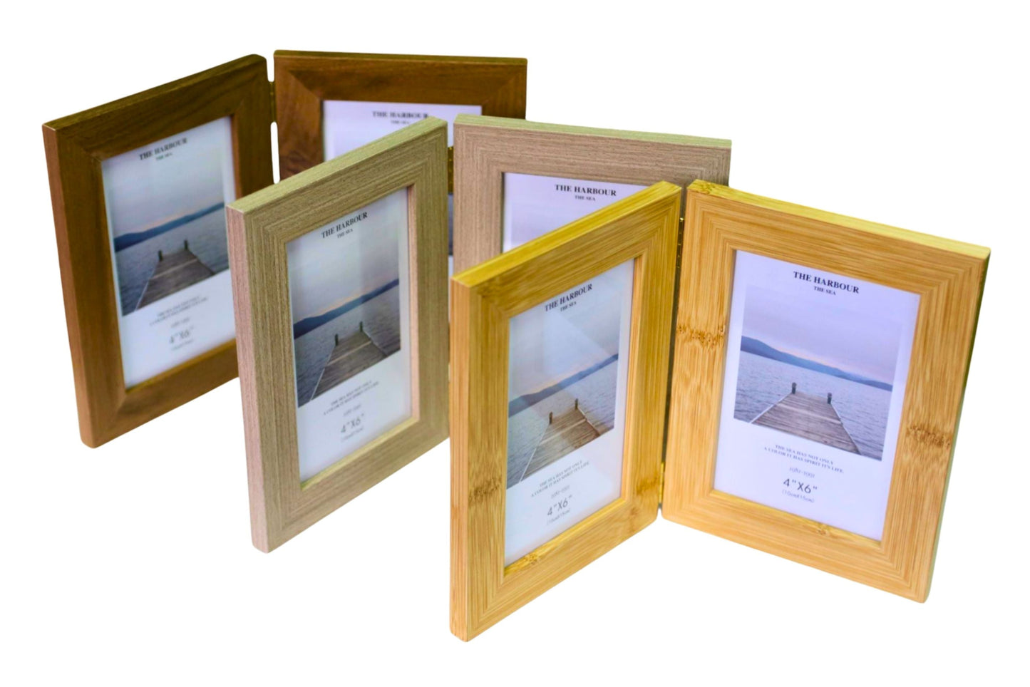 Photo Frame Two Fold 10x15cm 3 Asstd