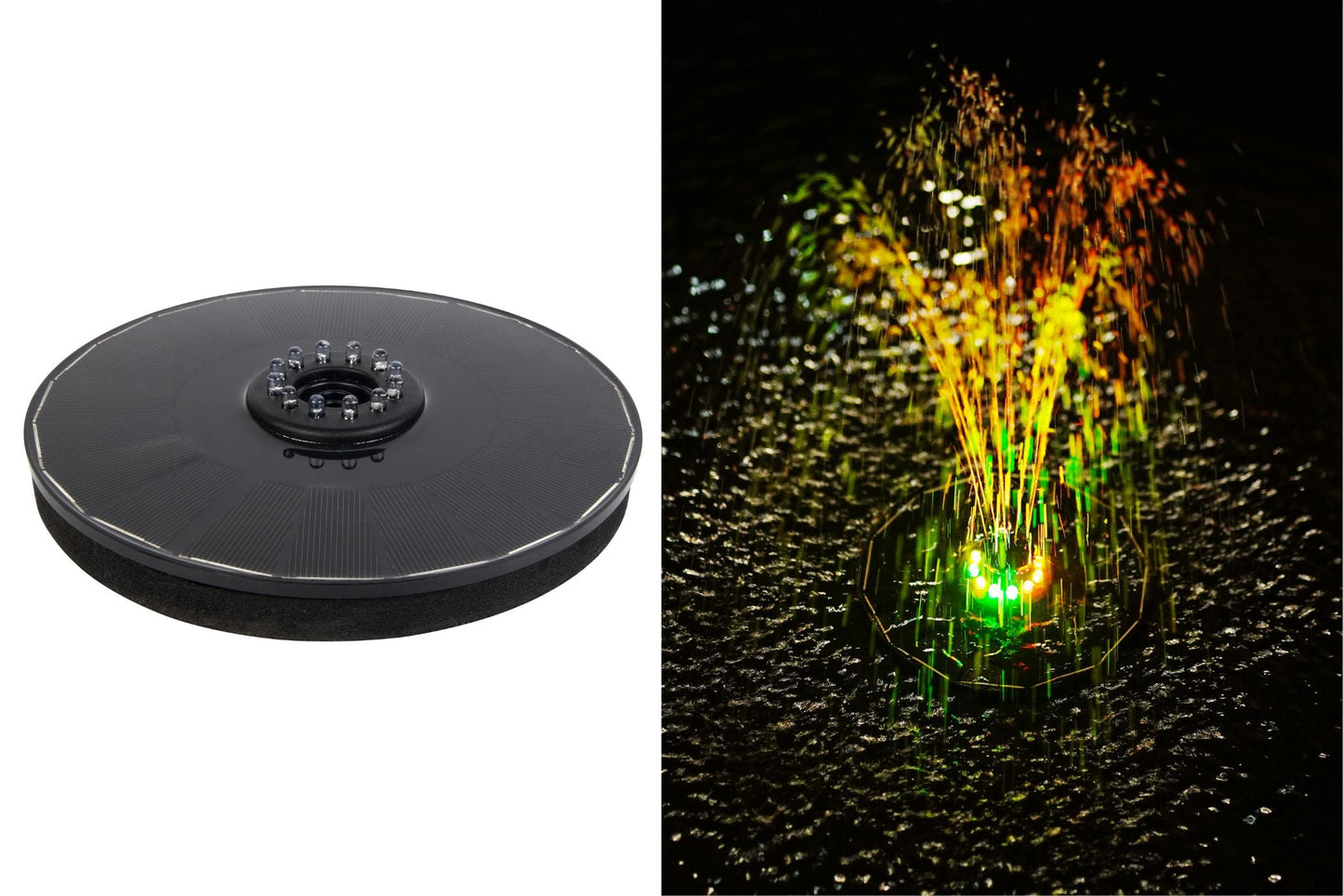 Solar Floating Fountain Colour Changing LED 18cm