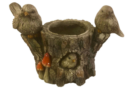 MGO Garden Pot Birds 39x27cm