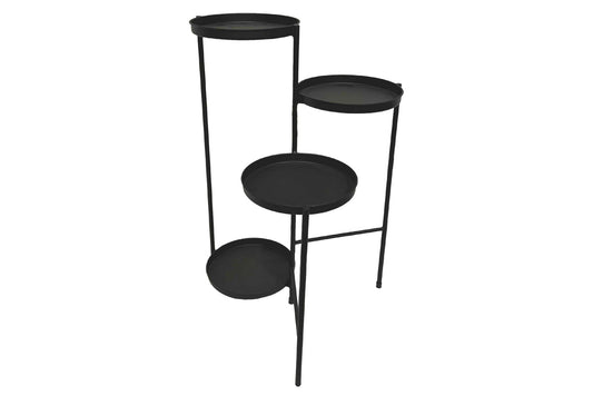 Metal 4 Tier Foldable Plant Stand 60cm