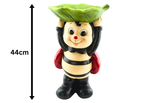 MGO Birdfeeder Ladybug Hold Up Leaf 44cm