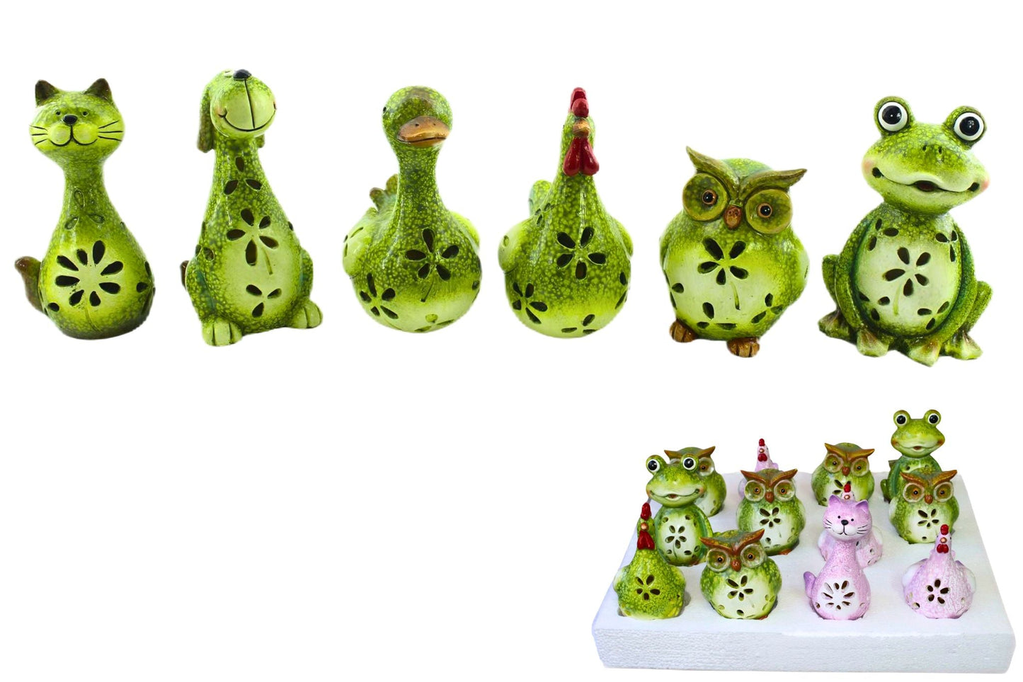 Polyresin Animial 17cm 6 Asstd PDQ