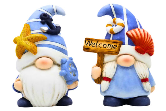 Terracotta Sea Gnome 27cm 2 Asstd