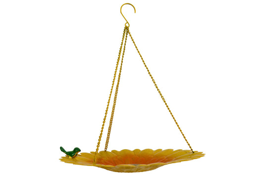Metal Sunflower Hanging Bird Feeder 40cm