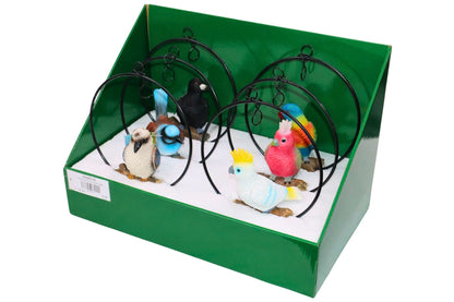 Australian Birds on Ring 26cm 6 Asstd