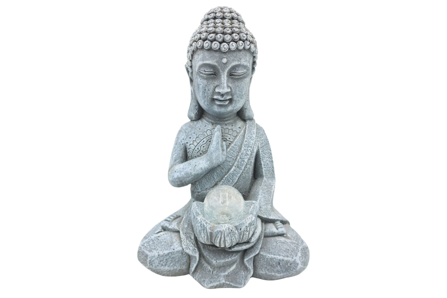 MGO Decor Statue Solar Buddha 26.5x19x41.5cm 2763g