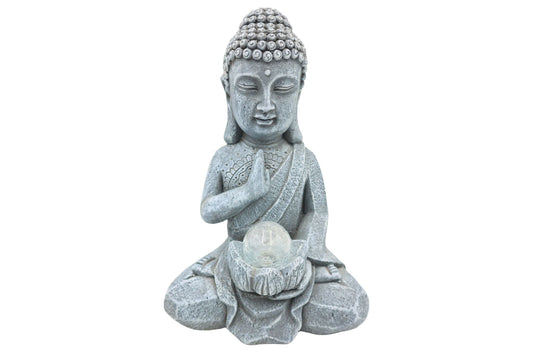 MGO Decor Statue Solar Buddha 26.5x19x41.5cm 2763g