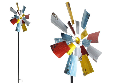 Metal Garden Wind Spinner 64cm