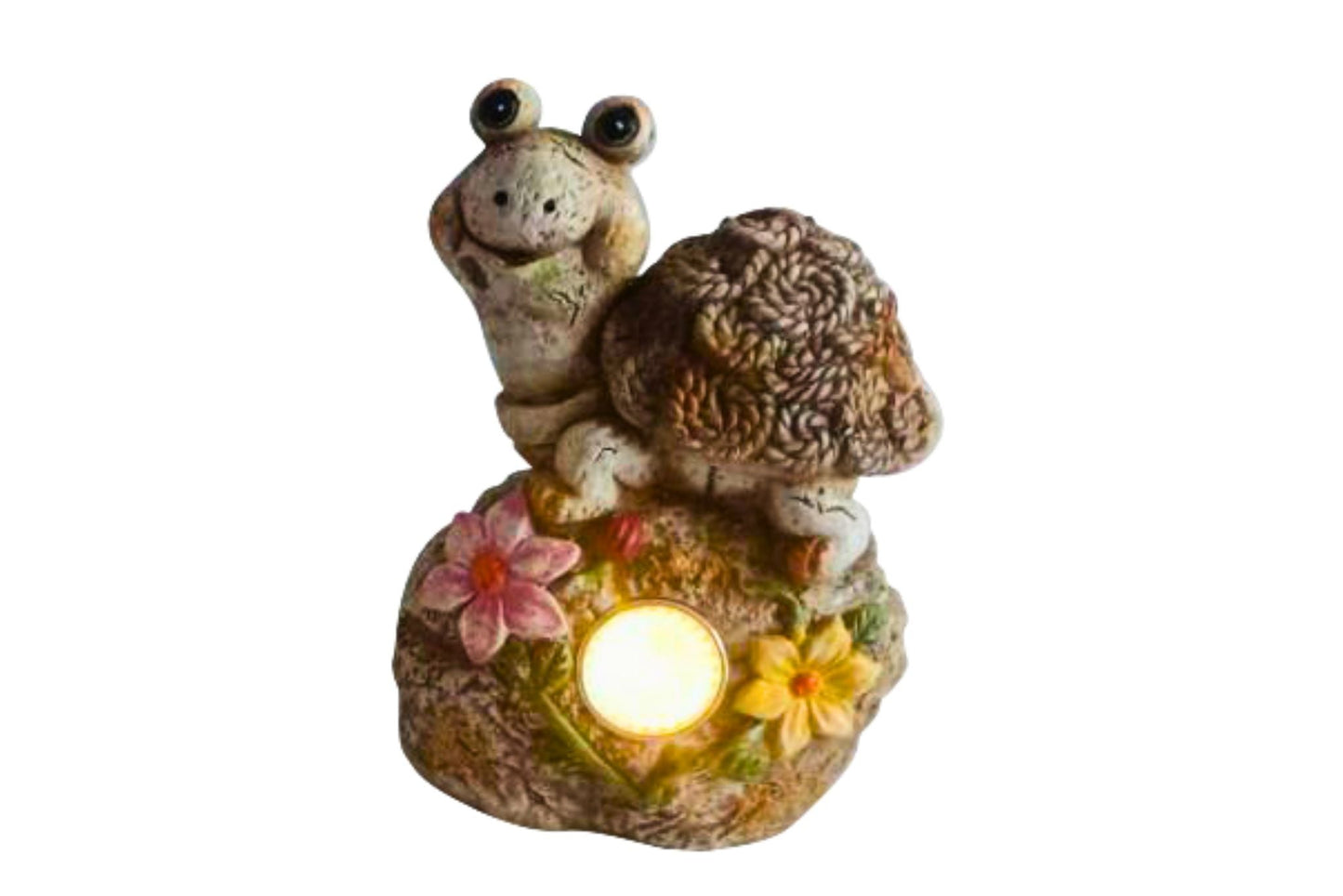 Resin Turtle Decoration w/Solar Light 19x12cm