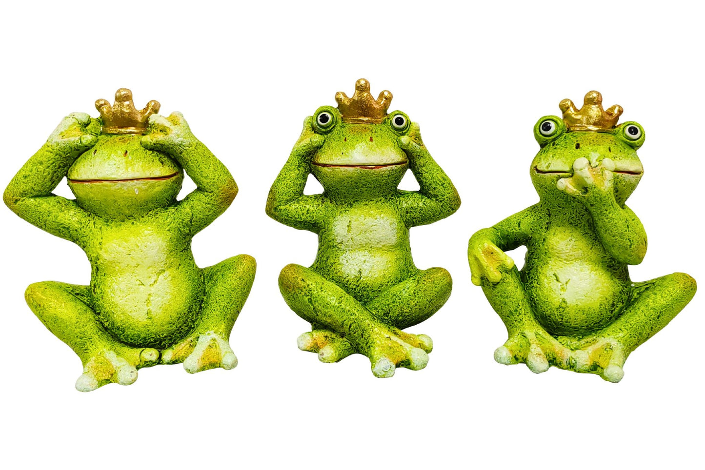 Resin Frog Polyresin Decoration 484x11.5cm 3 Asstd