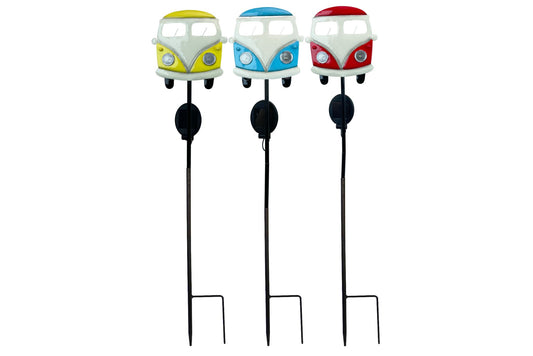 Solar Light Stake Kombi Van 60x15cm 3 Asstd PDQ