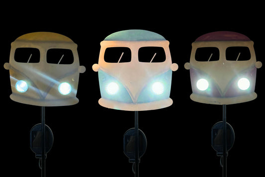 Solar Light Stake Kombi Van 60x15cm 3 Asstd PDQ