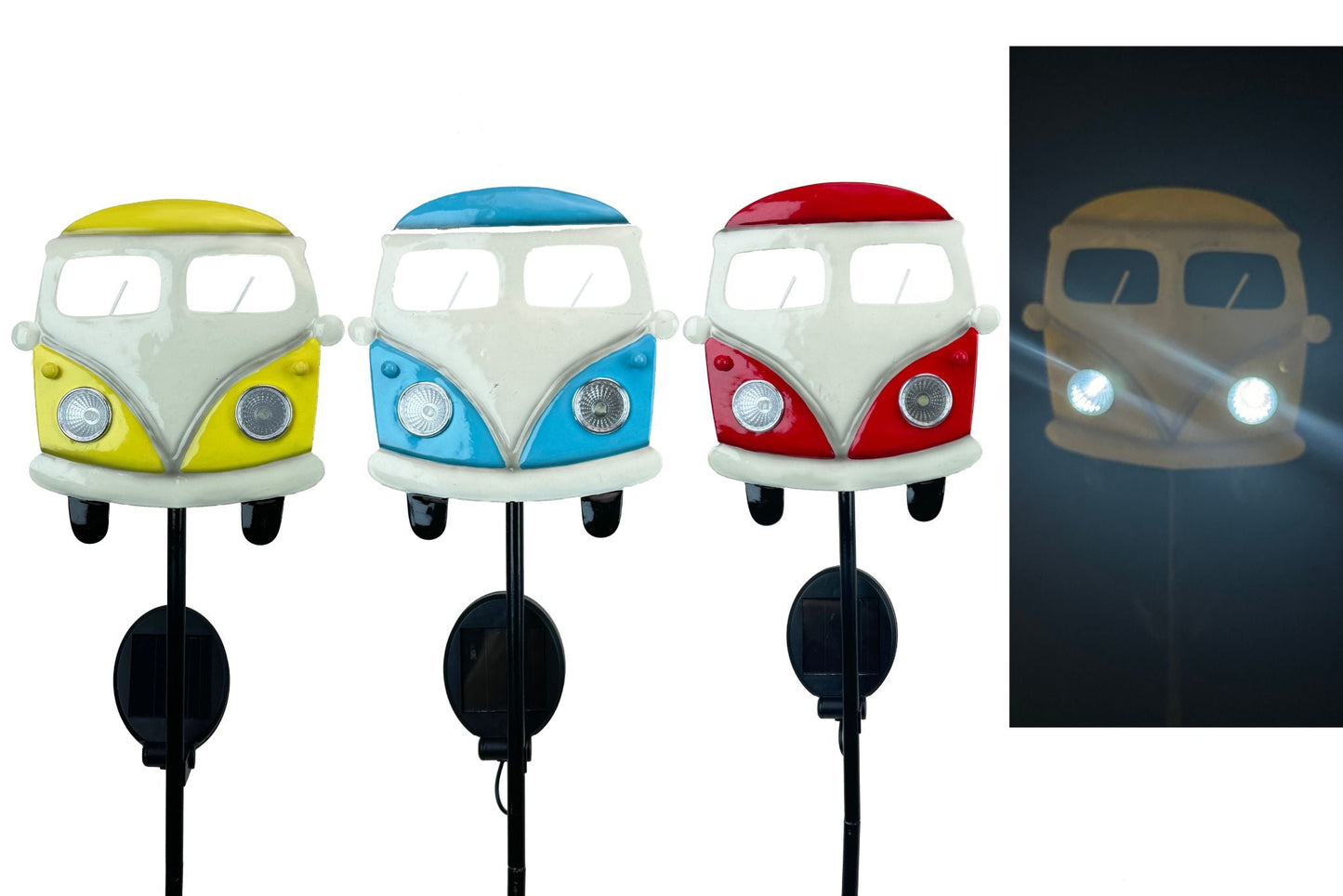 Solar Kombi Car Light Stake 60x15cm 3 Asstd PDQ