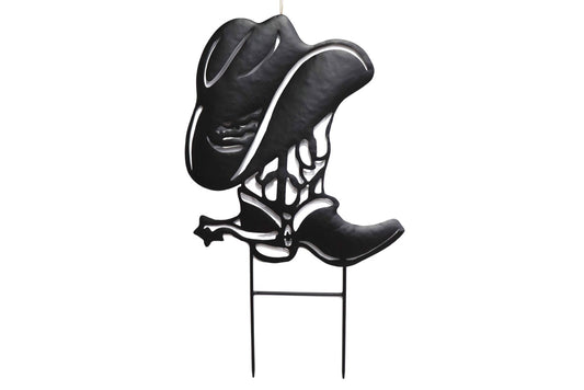 Metal Garden Stake Hat Boot 69x40cm