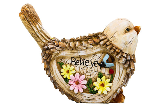 Resin Flowerpot Bird 33x24x12cm