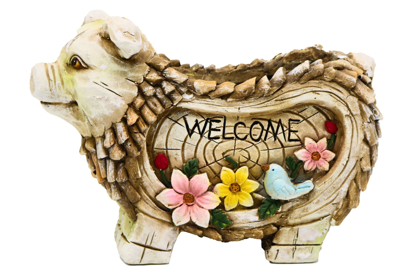 Resin Flowerpot Pig 33x24x12cm