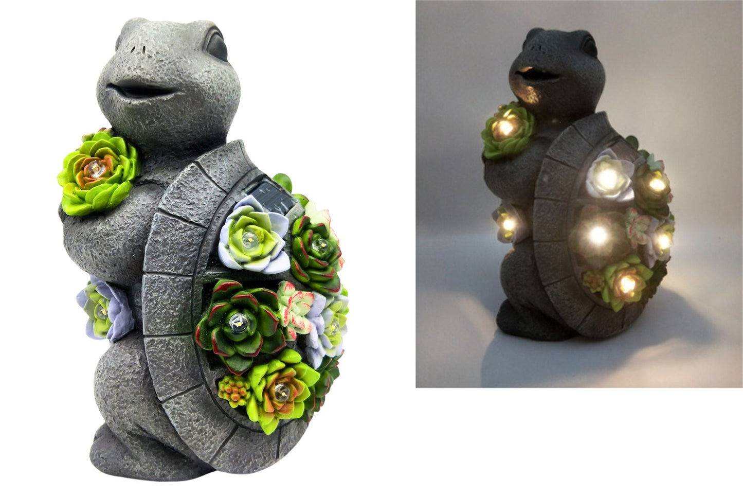 Resin Solar Turtle 23cm