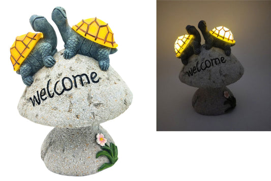 Resin Solar Tortoises 19cm