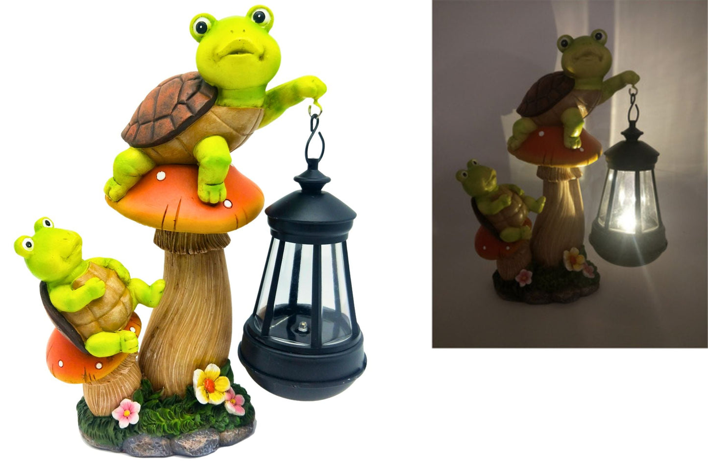 Resin Solar Tortoises 24cm