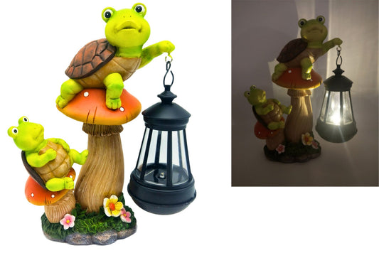 Resin Solar Tortoises 24cm