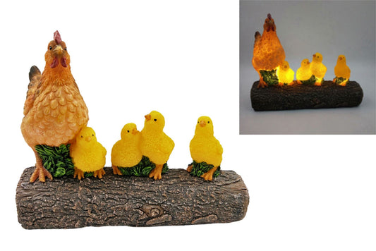 Resin Solar Chick Family 27cm