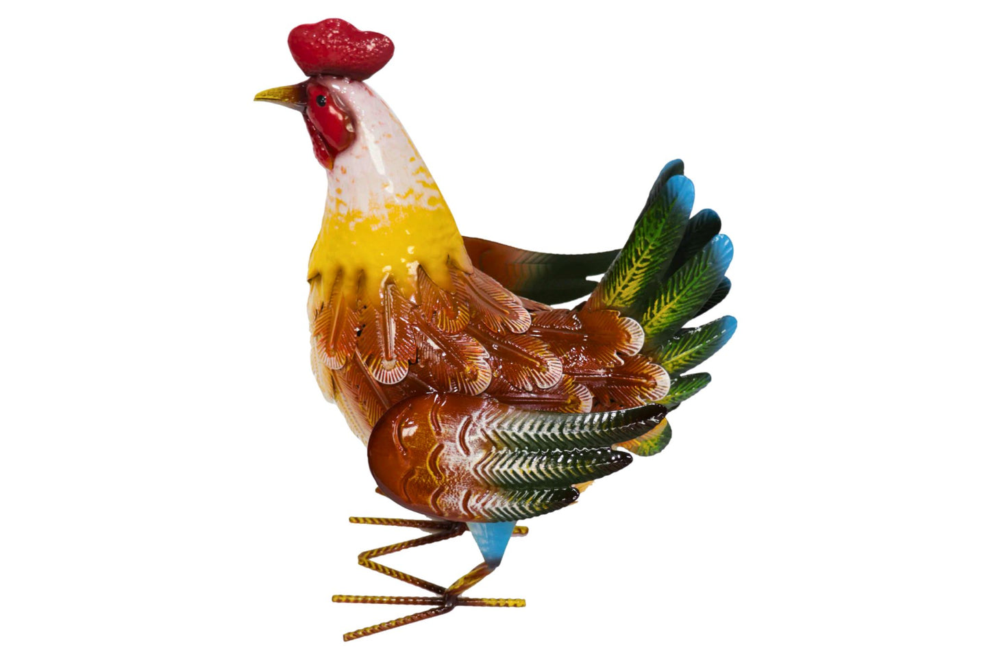 Metal Statue Rooster 41cm