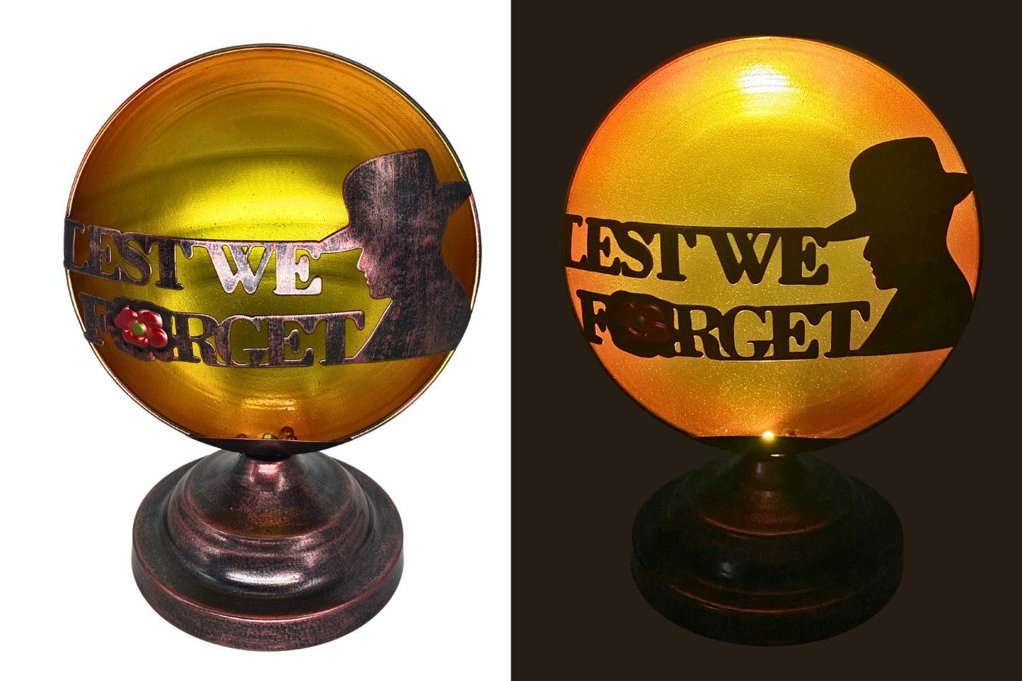 Anzac LED Table Lamp Soldier B/O