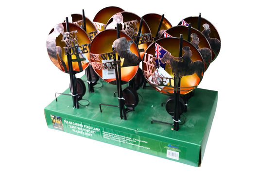 Anzac Garden Stake Solar Lest We Forget 3 Asstd PDQ