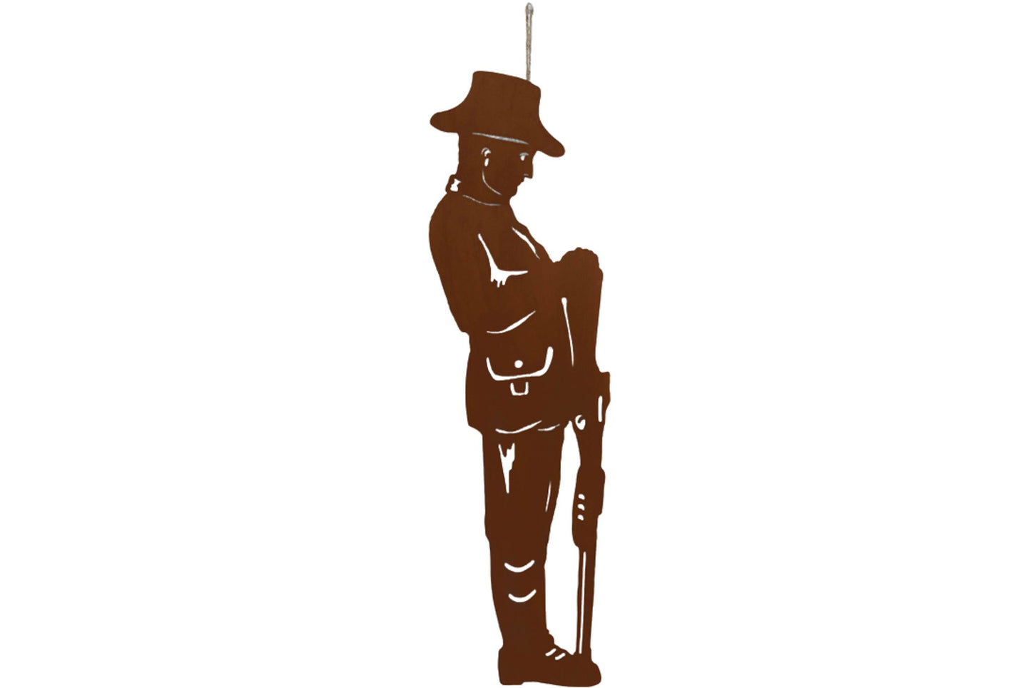 Anzac Wall Art Soldier Silhouette 90x25cm
