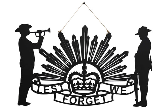 Anzac Wall Art Shield 60x35cm