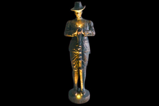 Anzac Soldier Statue Gun Down w/Solar Lights 115cm