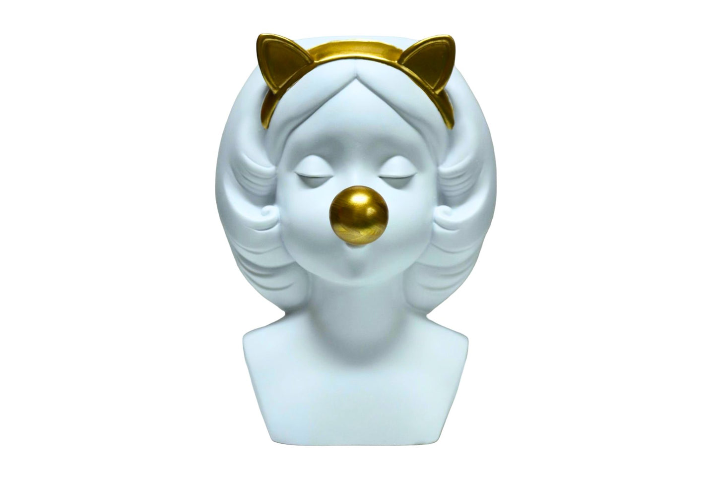 Kitty White Planter 23x17x14cm